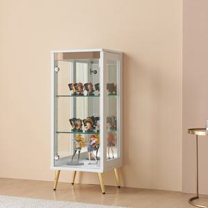 골드-프리미엄 400-3단 유리 장식장 거실 진열장 미니 양주장
