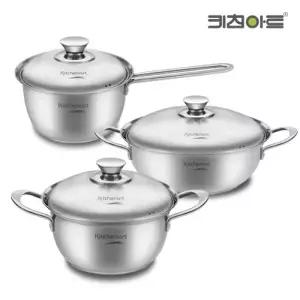 [텐바이텐]키친아트 베니 인덕션 스텐냄비 3종세트(18편수+20양수+26전골)