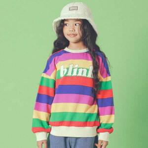 [아이러브제이] B. 블링크 스트라이프 맨투맨 티 JUWTO37