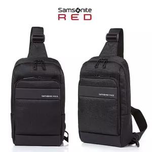[쌤소나이트레드][정품] 쌤소나이트 ASSEL 슬링백/블랙/남여 슬링백 여행 나들이 가방 국내AS