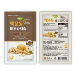 국산 맥문동 배 도라지즙 80ml 21포 설날 선물 세트 도라지 진액 명절 추석 신정 구정 액기스 단체 선물