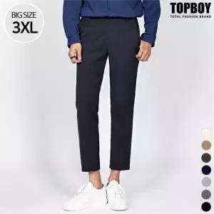 [하프클럽/탑보이]편안한 사이드밴딩 9부 슬랙스 (KD008)