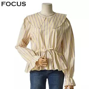[롯데백화점]포커스 스트라이프블라우스(FS3A7BL0074)