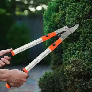 리벨리 고강도 양손 전지가위 5단 길이조절 가지치기 조경 원예 전지가위