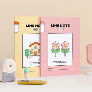 초등 학교 학생 3학년 4학년 5학년 6학년 무제 유선 22 줄 노트 공책 (4개 1세트)