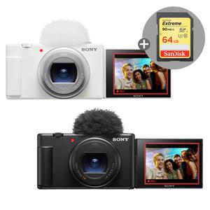 소니 브이로그 카메라 ZV-1M2 (블랙/화이트)+64GB메모리(4K지원)/공식대리점