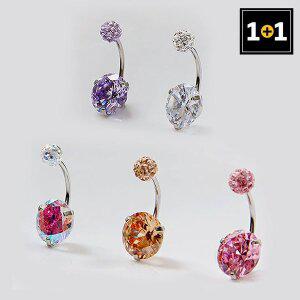 [메리그린][1+1] 써지컬 피어싱 잇쉬 볼 배꼽찌 5종 택1 (한쪽판매)