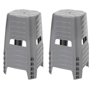 지오리빙 플라스틱 의자 10개 사각 간이 야외 포장마차 편의점