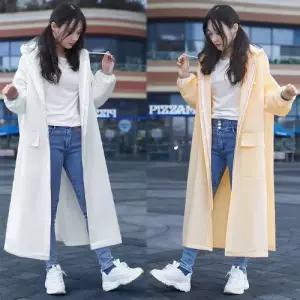 베이직오버핏레인코트 EVA 캡탈부착 깔끔 비옷 우비