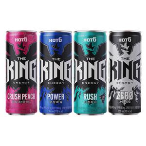 핫식스 더킹 355ml 크러쉬피치+파워+러쉬+제로 6캔씩 총 24캔