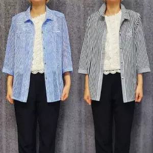 예쁜칠부여름남방자켓 시원한 국내제작 외출모임 중년