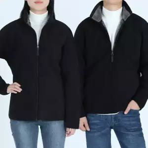 꽃중년 남자후리스 보아털 자켓 뽀글이 겨울 작업복 상의 빅사이즈