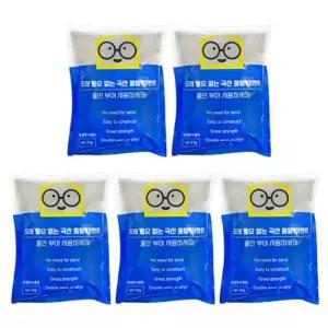 [텐바이텐]철물팩토리 급결 방수 몰탈 시멘트2kg 5개 가정용 소포장