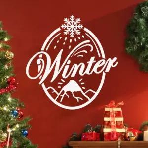 [텐바이텐]winter 눈꽃내리는 설산 겨울 인테리어 스티커