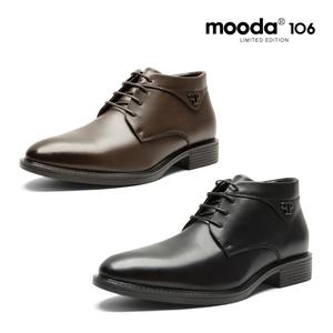 [무다]남성신발 천연소가죽 키높이 지퍼 워커 앵클부츠 남성화 구두 뉴진끈