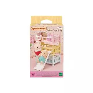 5741-미끄럼틀이 있는 아기 3층 침대