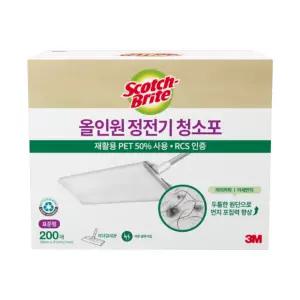 3M 올인원 정전기 청소포 표준형, 200매