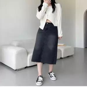 [오노마] ONM 여성 뒷밴딩 미디 청치마 데님스커트 롱스커트 여름 (S10376697)