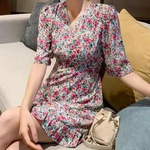 [오노마] ONM 7부소매 플라워 원피스 DJJ0001 (S9998009)