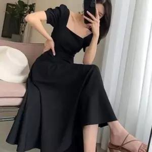 [오노마] ONM 원피스 소매 A라인 데일리룩 블랙 스퀘어 롱 (S11879226)