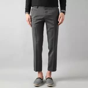 남자 9부 스판 정장바지 청바지 밴딩슬랙스 밴딩팬츠 면바지 슬렉스 슬랙스 DJ-SLA-SDON1840-그레이