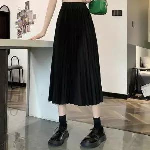 [오노마] ONM 롱플리츠 스커트 봄 여름 데일리 허리 편한 밴딩 치마 (S14214566)