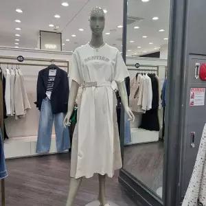 [시슬리]캐주얼 배색 원피스 SAOPC7431 베이지,블루,블랙)_DJ