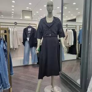 [시슬리]점퍼 레이어드 롱 원피스 (SAOPC4431 블랙,브라운)_DJ