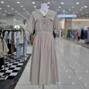 [시슬리]빅 세일러 롱 원피스 (SAOP54331 베이지,민트)_DJ