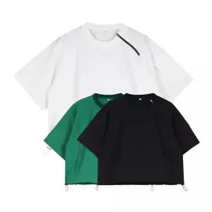 럭스골프 여성 스트리트 지퍼 포켓 반팔 아노락 PF4M606W