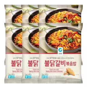 청정원 불닭갈비 볶음밥 400g 6개