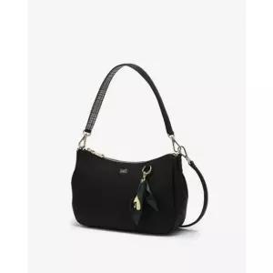 [갤러리아] DCBA4F542 닥스 블랙 플라워 참장식 가죽 숄더백