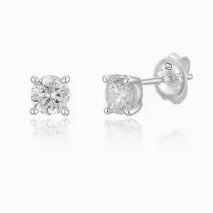 [로이드](센텀시티점)14K  2캐럿 4프롱 다이아몬드 귀걸이 LEB11211D