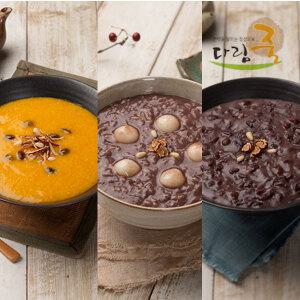 다림죽 전통죽세트 500g x13팩 단호박죽 단팥죽 동지팥죽