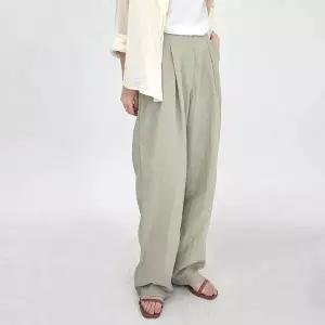 [하프클럽/]지라이 여성 넓은 썸머 팬츠 하늘색 바스락 나일론