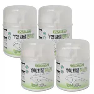 오카무라 덴트프로 일회용 Y형 치실 60개입 X 4개 민트향  / 유아 어린이 약국