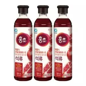 청정원 마시는 홍초 석류 900ml X 3개