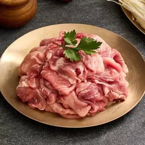 [알찬팜] 제주 흑돼지 뒷다리살 불고기용 2KG (500G x 4팩)