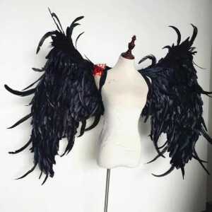 대형 천사 날개 악마 날개 천사 깃털 촬영 블랙 소품