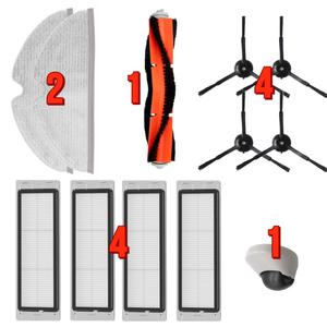 샤오미 로보락 S5 S6 MAX V PURE 1 2세대 호환 필터 사이드 물걸레 메인 브러쉬 세트