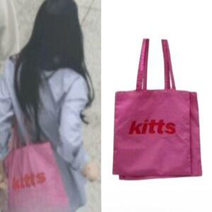 에코백 공항 패션 연예인 키츠 토트백 숄더백 공항패션 가벼운 손가방 코튼