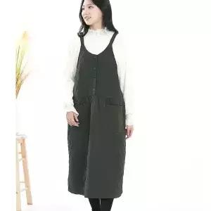 BL4643 멜빵 누빔 나시 멜빵원피스