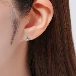 [로이드](센텀시티점)18K  2캐럿(1ct2) 6프롱 다이아몬드 귀걸이 LED24005D