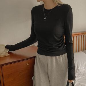 [시크릿라벨] 페미닌셔링크롭티셔츠