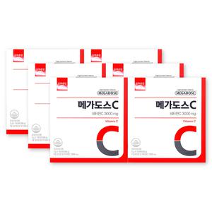 고려은단 메가도스 비타민C 3000mg 3g X 100포 6박스 고함량 비타민씨