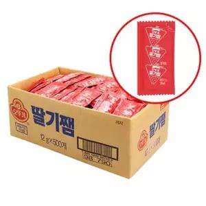 오뚜기 일회용 딸기쨈 12gx500개