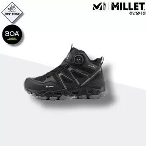 [밀레] 기능성 남성 여성 방수 트레킹 미드형 등산화 산행 보아 쿠션 착화감 블랙_CA