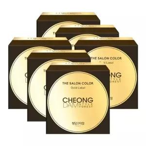 청담스타일 포레스트 더 살롱 컬러 골드라벨 염색약 밀크브라운X6개
