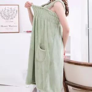 극세사 홈웨어 풀오버 샤워 배스타올 민소매원피스