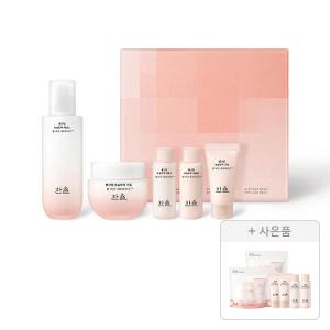 한율 빨간쌀 보습탄력 에센스 크림 2종 세트, 1개+증정(보습탄력 3종 키트, 2개+에센스 스킨 18ml, 2개+크림 15ml, 2개)